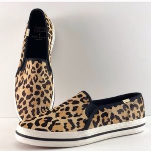NWOT Keds x Kate Spade Leopard Print Slip